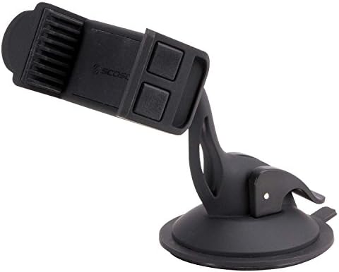 Scosche HDVM 3-in-1 Universal Cell Phone Mount: Versatile Suction Cup Holder for Windshield, Dashboard, and Vent – Compatible with i Phone 16/15/14/13/12 & Smartphones Up to 3.5 Inches – Enhanced Stability for Safe Hands-Free Use