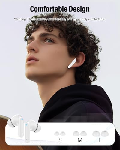 Elevate Your Audio Experience with Rose Gold Wireless Earbuds – Bluetooth 5.4 Connectivity, IP7 Waterproof Protection, and 36-Hour Playtime – Perfect for Active Lifestyles, Sports, and Seamless Communication – Stylish Comfort and Superior Noise-Cancellation for Uninterrupted Listening
