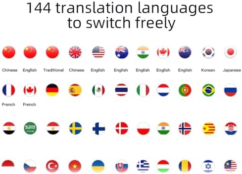 Charcoal Black 3-in-1 Smart Translation Earbuds – Effortless Real-Time Language Conversion with Bluetooth Connectivity, Supports 144 Languages & Accents, Superior Noise Cancellation for Uninterrupted Communication, Ideal for Travelers and Professionals, Ergonomically Crafted for All-Day Comfort and Portability