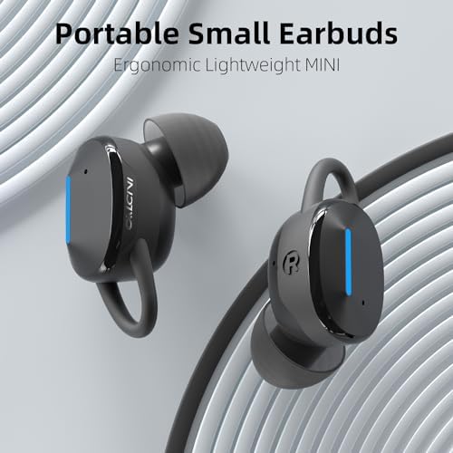IPX8 Waterproof Wireless Earbuds with Touch Control – Bluetooth 5.3 Headphones for Sports & Workouts, Deep Bass Sound, Ergonomic Fit, and 30-Hour Playtime for Ultimate Audio Enjoyment and Active Lifestyle