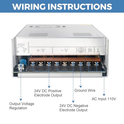 Universal 24 V 10 A AC/DC Power Supply Adapter – 240 W High-Efficiency Switching Converter for LED Lighting & CCTV Systems – Superior Voltage Stability with Advanced Safety Features for Secure Device Performance