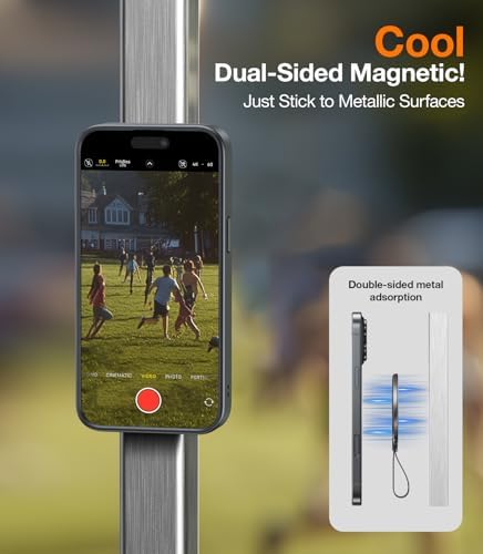 TORRAS 2025 Gen 5.0 Magnetic Phone Grip Holder & Kickstand – Premium Rose Gold Accessory for i Phone 11-16, Samsung, and Google Devices – Enhanced Magnetic Grip & Versatile Hands-Free Viewing – Ideal for Collapsible Phone Support and On-the-Go Convenience