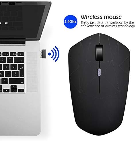 Illuminated Rechargeable Wireless Mouse with Advanced Optical Tracking – Stylish Backlit Design, Adjustable DPI, and Nano USB Receiver for Seamless PC and Mac Compatibility – Elevate Your Productivity in Low-Light Environments