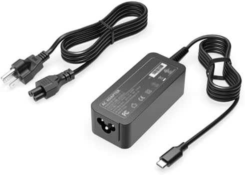 High-Speed 45 W HP Chromebook USB-C Charger – Ultimate Compatibility & Safety with UL Certification for Fast Charging Laptops – 2-Year Warranty & Hassle-Free Returns