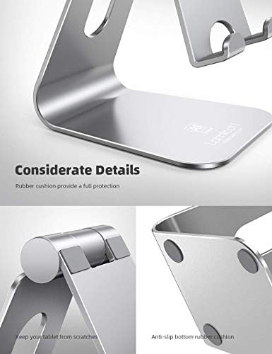 Versatile Multi-Angle Adjustable Tablet Dock for Enhanced Viewing – Premium Cradle Stand Compatible with i Pad Pro, Galaxy Tab, Fire HD & More – Perfect for Work, Entertainment, and Video Conferencing – Lightweight, Sturdy Design with Modern Aesthetic for Home or Office Use