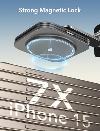 Transform Your Driving Experience with the ESR Qi2 15 W Mag Safe Car Mount Charger – Universal Dashboard & Tesla Compatible Magnetic Wireless Charger for i Phone 16/15/14/13/12 – Adjustable Phone Holder for Optimal Viewing – Fast Charging & Enhanced Safety Features