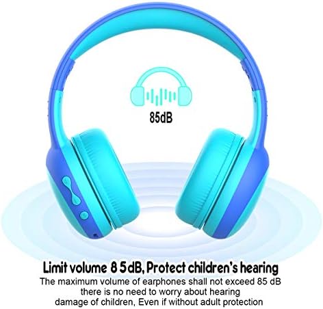 Gorsun Kids’ Purple Cat Ear Bluetooth Headphones – Safe Over-Ear Wireless Headset with 85 d B Volume Limiting, 40-Hour Battery Life, Built-in Microphone, and Bluetooth 5.3 for Toddlers and Young Children – Ideal for Music, Learning, and Playtime Adventures