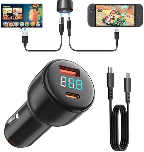 Ultimate Nintendo Switch 2 Power Adapter – 5 FT Fast Charging Cable for Portable Gaming Freedom, Unmatched USB Type C Compatibility for Seamless Performance and Reliability on the Move