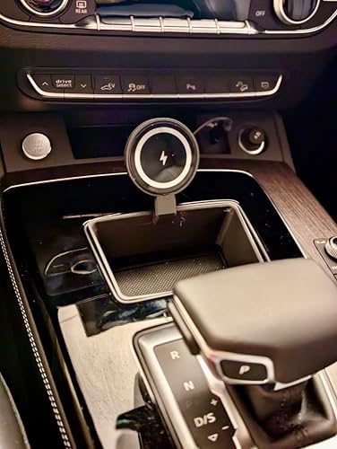 Audi Q5, SQ5 & A5 B9.5 Premium Wireless Charger Mount – Fast, Secure, Hands-Free Convenience for i Phone & Android Users – Elevate Your Driving Experience with Effortless Charging and Navigation Access – Sleek, Easy-to-Install Design for 2020+ Models