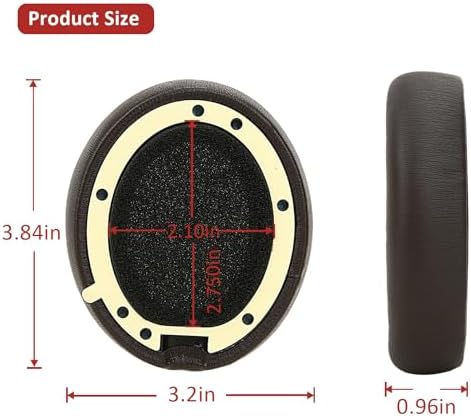 Ultimate Comfort Earpad Upgrade for Beats Studio Pro Wireless Headphones – Luxurious Sandstone Protein Leather with Superior Noise Isolation Foam for Unmatched Audio Clarity and Enhanced Listening Experience