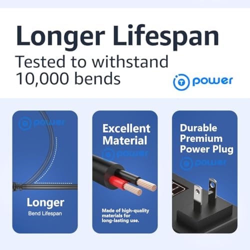 T-Power 19 V High-Efficiency AC DC Adapter for Philips 22″, 24″, and 27″ Full HD IPS Gaming Monitors – Reliable Power Supply with Surge Protection for Optimal Performance and Enhanced Compatibility