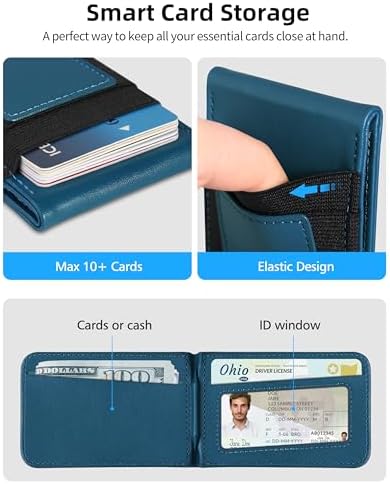 Magsafe Wallet Stand for iPhone 16/15/14/13/12 Series, Adjustable Stand with ID Window, 4 Card Slots, 10 Card Holder, Vegan Leather RFID Blocking Wallet, Red – Enhanced Compatibility and Speed