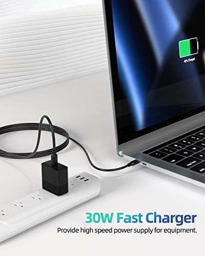 30 W Type C Fast Charger for Samsung Galaxy A33 5 G – High-Speed USB-C Power Adapter with 1.8 m Cable, Universal Compatibility & Safety Features for Efficient Charging on the Go