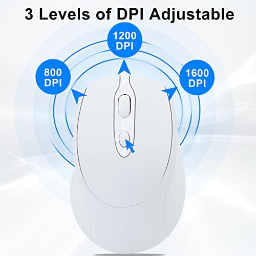 Sleek Silent Rechargeable Wireless Mouse – Ergonomic Light Green Design for Laptop, i Pad, Mac Book, Surface Pro, and More – Perfect for Travel and Everyday Use with Dual Mode Bluetooth Compatibility
