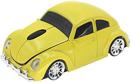 VW Beetle Wireless Sports Car Mouse – Fun & Functional 2.4 GHz Optical Mouse for Computers & Laptops, Ergonomic Design with LED Light, Glossy Finish, Perfect for Home & Office Use