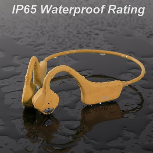 Revolutionary Bone Conduction Bluetooth Headphones – Ultra-Lightweight Open-Ear Design for Active Lifestyles, Waterproof & Sweat-Resistant Wireless Earbuds with Integrated Microphones, Long-Lasting Battery Life, Perfect for Running and Outdoor Adventures, Enhanced Device Compatibility for Seamless Connectivity