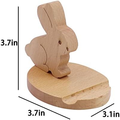 Whimsical Dog-Themed Wooden Phone Stand – Charming Desk Accessory for Mobile Devices, Perfect Gift for Pet Enthusiasts, Stylish and Functional Home Office Decor with Stable Anti-Slip Base for Enhanced Productivity and Optimal Viewing Experience