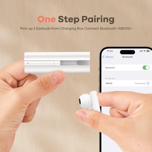 Foxeye Bluetooth 5.4 Advanced Noise Cancelling Earbuds – Ergonomically Designed Wireless Headphones with Touch Controls for Ultimate Comfort and Seamless Connectivity, Ideal for Active Lifestyles and Daily Travel, Compact Charging Case for Enhanced Portability and Quick Access