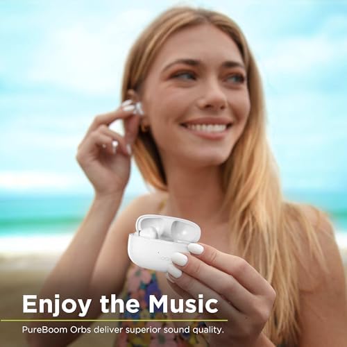 Experience Superior Sound with Pure Gear Pure Boom Wireless Earbuds – Touch Control In-Ear Headphones for i Phone, Android, and More – Ultimate Comfort and Seamless Connectivity for Music Lovers and Professionals