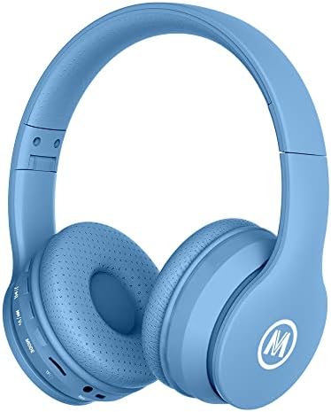 Vibrant Purple Bluetooth Headphones for Kids – Ultimate 60-Hour Playtime, Safe Volume Limiting, Foldable Over-Ear Design, Microphone & AUX Input – Perfect Wireless Headset for School, Home, and Travel Fun