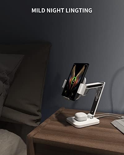Dual-Function Wireless Charging Station for Samsung Z Fold Series & Galaxy Buds – Premium Aluminium Alloy Fast Charger with 20 W Adapter, Efficient 3-Coil Design for Seamless Charging Experience, Perfect for Home, Office, or Travel