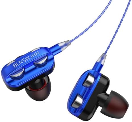 Premium Wired Earphones with Microphone for Active Lifestyles – Noise Cancelling In-Ear Headphones with Deep Bass Stereo Sound for Workouts, Gaming, and Clear Calls (Black) – Versatile Compatibility and Ergonomic Comfort