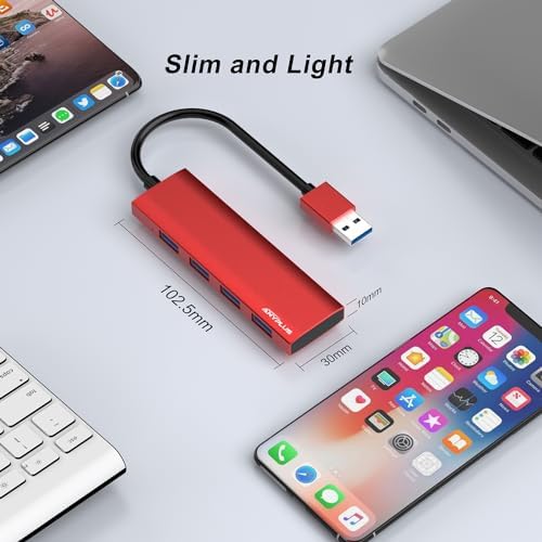 Unlock Seamless Device Connectivity with Our Compact 2 ft USB 3.0 Hub & Multiport Splitter – High-Speed Adapter for Laptops, PCs, i Macs & More – Effortlessly Connect Multiple Devices for Enhanced Productivity on the Go!