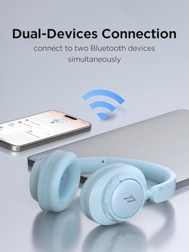 1 MORE Sono Flow SE Pink Wireless Over-Ear Headphones – Exceptional Noise-Canceling, 90-Hour Battery Life, Hi-Res Audio Performance, Customizable EQ Settings, and Supreme Comfort for Ultimate Travel and Office Experiences