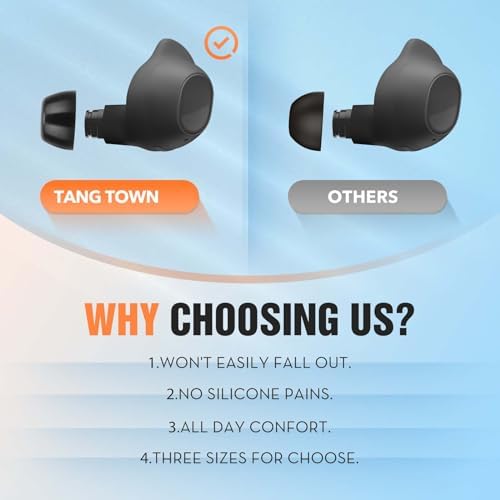 Transform Your Listening Experience with Comfort-Optimized Memory Foam Ear Tips for Samsung Galaxy Buds FE – Anti-Slip Replacement Eartips Enhancing Noise Isolation and Fit – 3 Pairs in Sizes S/M/L for Tailored Comfort – Perfect Compatibility with Seamless Charging Case – Elevate Audio Enjoyment While Reducing Distractions