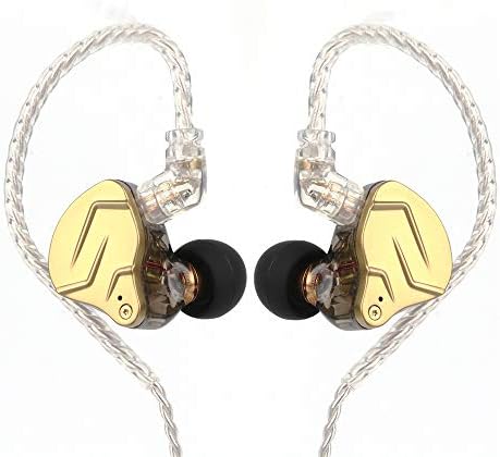 Linsoul KZ ZSN PRO X Hybrid Metal In-Ear Monitors with Dual Driver Technology – 1 BA + 1 DD for Hi-Fi Sound, Detachable 2-Pin Cable, Zinc Alloy Durability, Enhanced Device Compatibility, Perfect for Audiophiles and Music Lovers