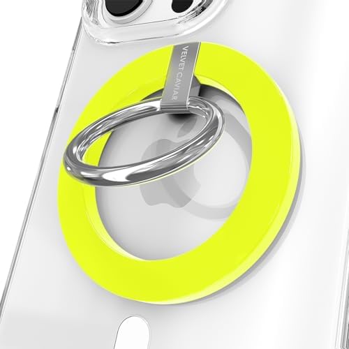 Transform Your i Phone 16, 15, 14, 13, 12 with VELVET CAVIAR’s Amethyst Purple Leopard Mag Safe-Compatible Grip – Stylish Magnetic Ring Holder & Adjustable Stand for Effortless Hands-Free Viewing, Secure Texting, and Enhanced Usability – Elevate Your Mobile Experience with Durable, Lightweight, and Customizable Accessory