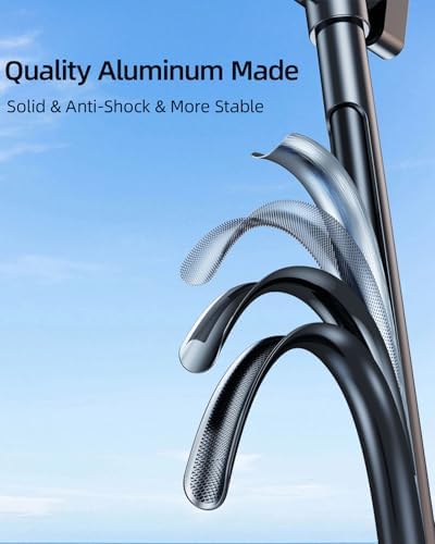 Seamless Vlogging & Filming Car Phone Holder for Windshield | Multi-Angle Adjustable Mount for 4.7″-6.9″ Devices | Compatible with i Phone 16/15/14 & Samsung S25 Ultra | Secure No-Swivel Design for Safe, High-Quality Recording | Easy Installation & Compact Storage