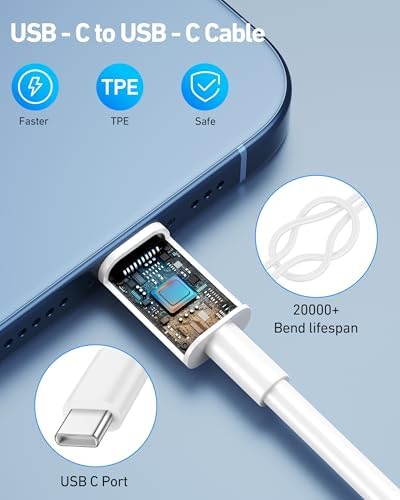 Ultimate 4-in-1 USB C Fast Charging System: 67 W 3-Port Car Charger, 45 W Wall Adapter, and Dual 3 FT USB C Cables for i Phone 16 Series, i Pad, and Mac Book – Superior Speed and Compatibility for On-the-Go Power Solutions