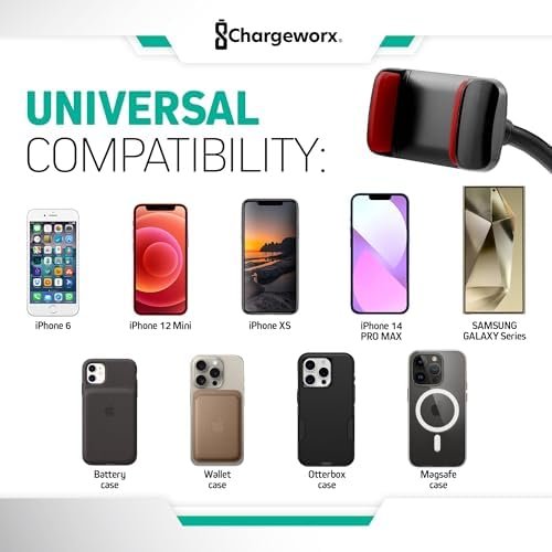 Revolutionary Magnetic Phone Mount for Car Windshield – 14-Inch Flexible Arm Holder with Secure Suction Cup – 360-Degree Rotation for Optimal Visibility and Enhanced Compatibility – Effortless Installation for Hands-Free Navigation and Safety