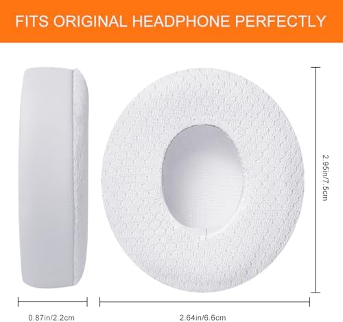 Upgrade Your Beats Solo 2 & 3 Experience with GVOEARS Premium Thicker Memory Foam Ear Pads – Exceptional Comfort & Noise Isolation, Durable 3 M Adhesive for Secure Fit, Stylish Grey Cushions for Enhanced Audio Performance and Long-Lasting Use – Perfect Headphone Accessories for Wireless & Wired Models