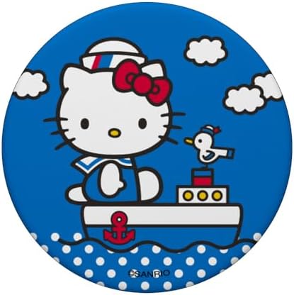 Hello Kitty Sailor on Her Boat PopSockets MagSafe PopGrip for iPhone – Enhanced Compatibility and Speed