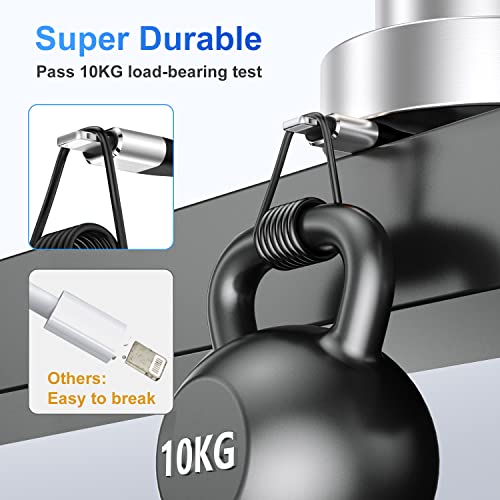 Ultimate i Phone Charger Cord Set – 4 Pack (1.5/3/6/6 FT) | MFi Certified Lightning Cables for Fast Charging | Compatible with i Phone 13, 12 Pro Max, Mini, 11 Pro, XS, XR, X, 8, 7 Plus, 6 s, 6 SE (2020), i Pad, i Pod | Durable Nylon Braided Design for Tangle-Free Convenience | Elevate Your Charging Experience with Enhanced Compatibility and Speed