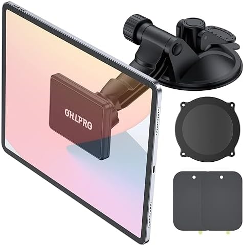 Transform Your Driving Experience with the OHLPRO Magnetic Tablet Holder – Universal Suction Cup Mount for 6″-11″ Apple & Samsung Devices – 360° Adjustable Windshield Stand for Optimal Navigation & Entertainment – Elegant Black Design Enhances Modern Vehicle Interiors – Boost Safety & Connectivity on Every Journey