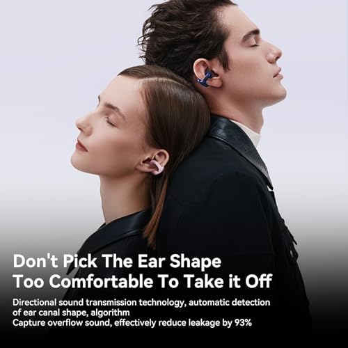 Sanag Bluetooth 5.3 Wireless Earbuds with MIC – Open-Ear Comfort for Seamless Listening and Clear Calls, Enhanced Battery Life & Durable Charging Case for Ultimate Convenience