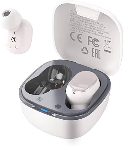 HTC True Wireless Earbuds 2 – Bluetooth 5.1 Technology, 32-Hour Playtime, Sweatproof Design, USB-C Charging Case, Built-in Microphone, Touch Control – Premium Sound Experience in Sleek White