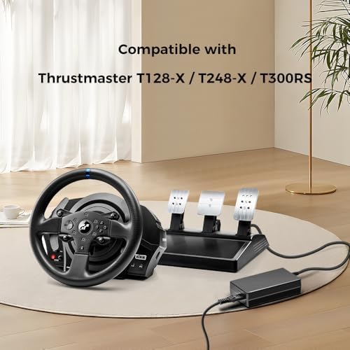 Ultimate 18 V Power Supply Adapter for Thrustmaster Racing Wheels – Premium Charger for T128-X, T248, and T300 RS Models – Dependable Gaming Power Source with Enhanced Safety Features and Extensive Compatibility for Uninterrupted Racing Performance