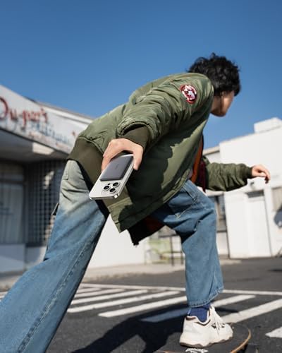 Baseus Picogo 5000 m Ah Ultra-Slim Magnetic Power Bank – Card-Sized Wireless Fast Charger for i Phone 16/15/14/13/12, Lightweight Alloy Battery Pack with USB-C Braided Cable for Effortless On-the-Go Charging