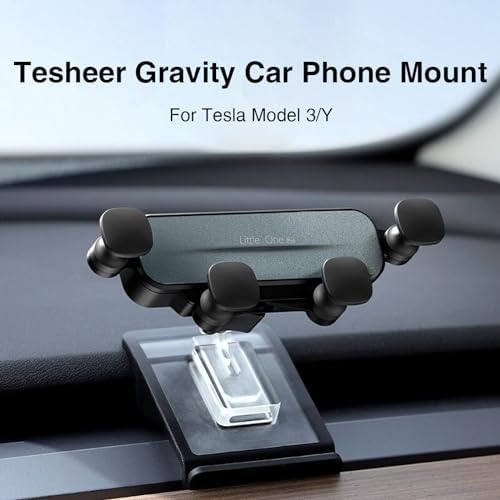 Revolutionary Tesla Phone Mount for Model 3 & Model Y – Automatic Gravity Grip Holder with Foldable Design for Ultimate Convenience – 2024 Tesla Accessory for Seamless Smartphone Integration and Enhanced Driving Safety