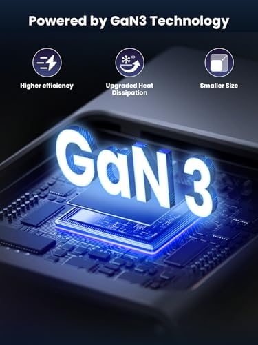 Efficient 160 W Multi-Device USB Charger: 6-in-1 Fast Charging Station with 65 W Type-C Port for Laptops, USB-A & USB-C Compatibility for Mac Book, i Pad, i Phone, Samsung – Ideal for Home and Travel Power Needs