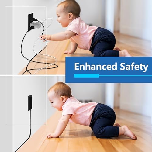 LIDER Ultra-Thin Flat-Face Outlet Extender with 3 Receptacles – Space-Saving Power Strip with 3 ft Cord, ETL-Listed for Safety, Sleek White Design for Modern Interiors – Perfect Solution for Enhanced Device Charging and Versatile Placement