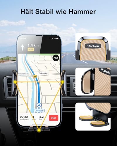 Universal Car Vent Phone Mount – Effortless Hands-Free Smartphone Holder for All Devices | Secure Clip Design Ensures Stability While Keeping Air Vents Clear | Quick Installation & Sleek Look for i Phone, Samsung, and More | Elevate Your Driving Experience with Safe Navigation and Comfort
