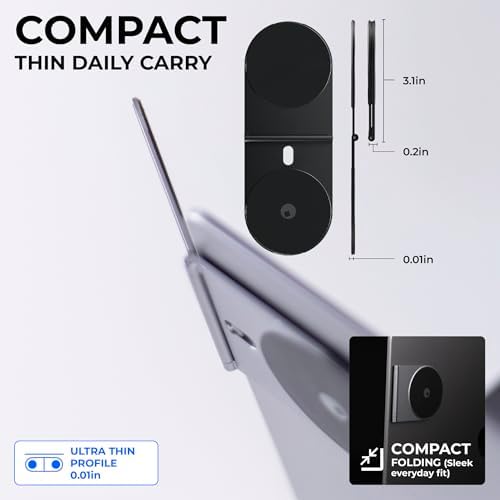 Versatile Rolling Square Edge Pro Tablet Kit – Magnetic Phone Holder & Adjustable Productivity Stand for Tablets and Smartphones, Mag Safe Compatible – Elevate Your Smartworking Experience with Enhanced Durability and Portability in Sleek Black