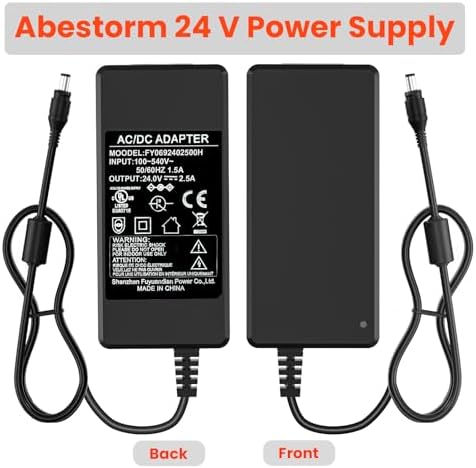 High-Performance 24 V AC Power Adapter – 2.5 A Output Universal Charger with Five 2.5 mm DC Jacks for Fast, Efficient Charging and Extensive Device Compatibility