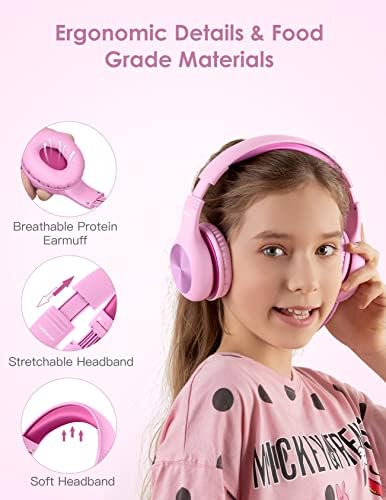 Premium Kids Over-Ear Headphones with Built-In Microphone – Safe Volume Control, Lightweight Dark Green Design for Online Learning & Travel, HD Sound Quality, Collaborative Audio Sharing Feature for Enhanced Learning Experiences