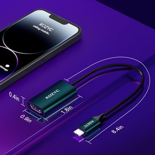 Transform Your Workspace with the USB C to Dual HDMI Adapter – 4 K 60 Hz Display Extender for Mac Book, Dell XPS & Samsung Galaxy S9 – Ultimate Solution for Multitasking Professionals & Gamers – MST Mode Ready for Seamless Windows Integration – Chic Green Design for Modern Aesthetics – Elevate Streaming, Presentations & Gaming with Stunning Visual Clarity – Compact & Durable for On-the-Go Connectivity